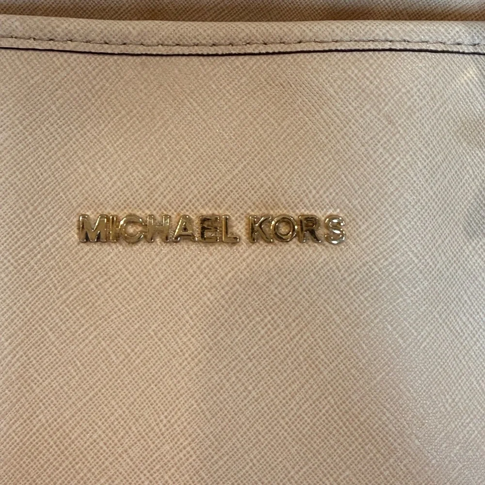 Michael Kors Pale Pink Leather Tote Bag
